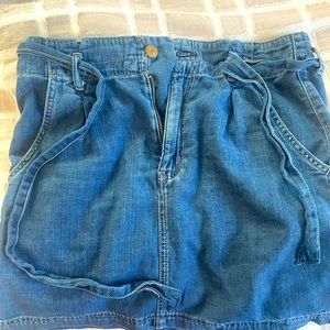 American eagle jean skirt with jean tie